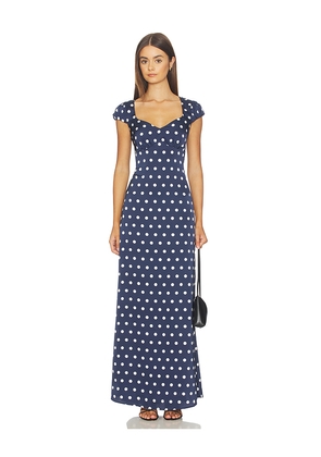MORE TO COME Dorothy Maxi Dress in Navy. Size L. Also in M, S, XL, XS, XXS.
