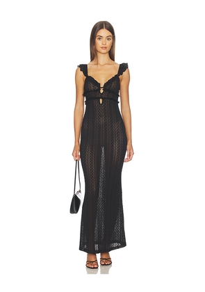 MORE TO COME Macie Maxi Dress in Black. Size L. Also in M, S, XL, XS, XXS.