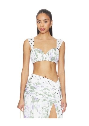 Sonya Moda India Top With Scarf in White. Size L. Also in M, S, XL, XS.