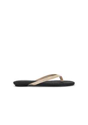 St. Agni Suede Woven Flip Flop in Beige. Size 36. Also in 37, 38, 39, 40.