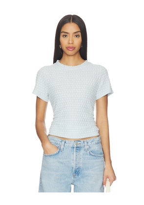 Sanctuary Pucker Up Perfect Tee in Baby Blue. Size L. Also in M, S, XS.