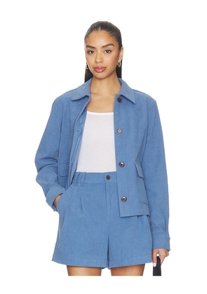 Varley Carlotta Jacket in Blue. Size L. Also in M, S, XS.