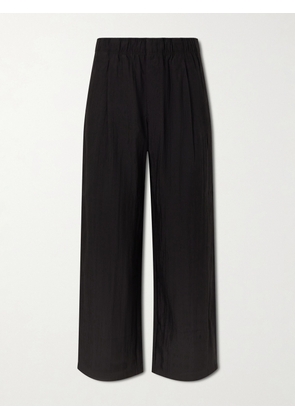 Our Legacy - Straight-Leg Linen-Blend Trousers - Men - Black - IT 44