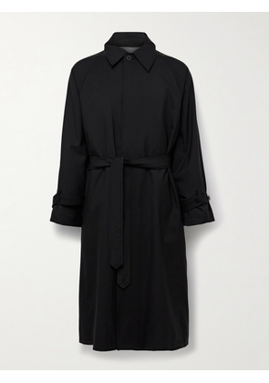 Stòffa - Belted Wool Trench Coat - Men - Black - IT 46