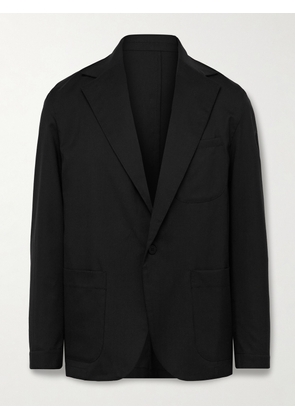 Stòffa - Unstructured Wool-Crepe Blazer - Men - Black - IT 46