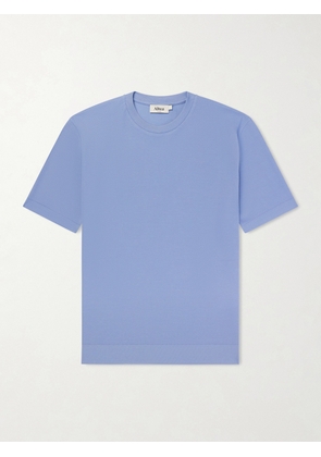 Altea - Cotton-Piqué T-Shirt - Men - Blue - XS