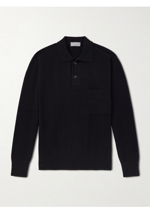 Margaret Howell - Merino Wool and Cashmere-Blend Polo Shirt - Men - Black - S