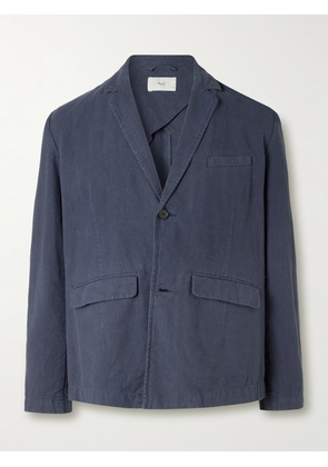 Folk - Lunar Linen and Cotton-Blend Blazer - Men - Blue - XS