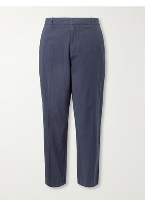 Folk - Lunar Linen and Cotton-Blend Suit Trousers - Men - Blue - UK/US 30