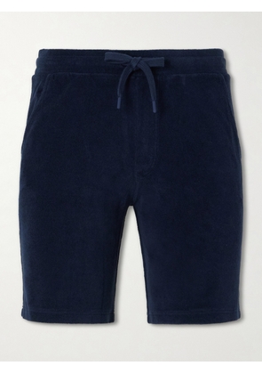 Altea - Straight-Leg Cotton-Terry Bermuda Shorts - Men - Blue - S