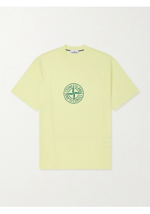 Stone Island - Logo-Print Cotton-Jersey T-Shirt - Men - Yellow - S