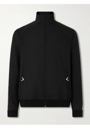 Valentino Garavani - Logo-Appliqued Drill Zip-Up Sweatshirt - Men - Black - XS