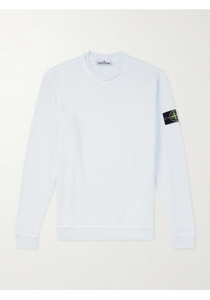Stone Island - Logo-Appliquéd Cotton-Jersey Sweatshirt - Men - Blue - S