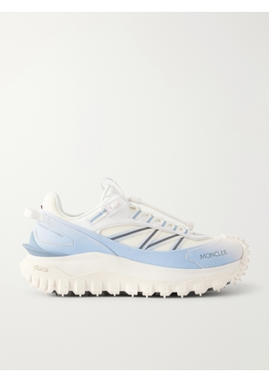 Moncler - Trailgrip GTX Leather-Trimmed Mesh and Canvas Sneakers - Men - White - EU 41.5