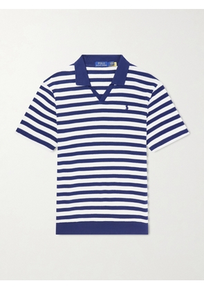 Polo Ralph Lauren - Logo-Embroidered Striped Cotton Polo Shirt - Men - Blue - XS