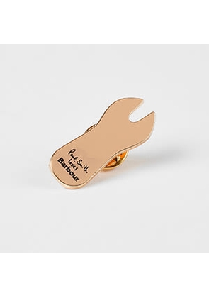 Paul Smith Loves Barbour Paul Smith loves Barbour - Chip Fork Pin Badge White