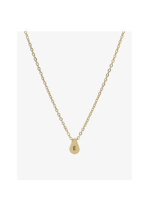 Womens Littlesmith Personalised Initial Gold-Plated Teardrop Bead Necklace