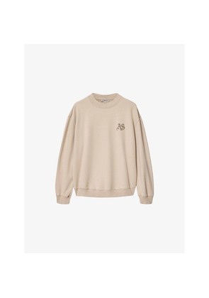 Mens Allsaints Icon Logo-Print Cotton Sweatshirt