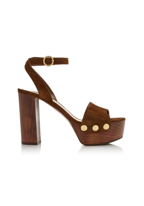 Gianvito Rossi Ardéa Suede Platform Sandals - Moda Operandi
