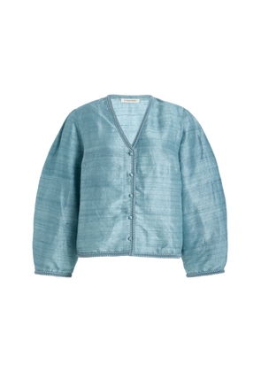 By Malene Birger Mineas Voluminous Silk Top - Moda Operandi