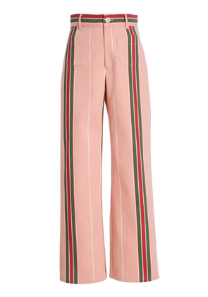 LA VESTE Exclusive Riviera Pippi Striped Cotton Pants - Moda Operandi