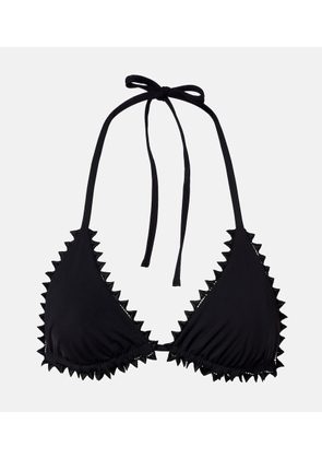 Jacquemus Picot embroidered bikini top
