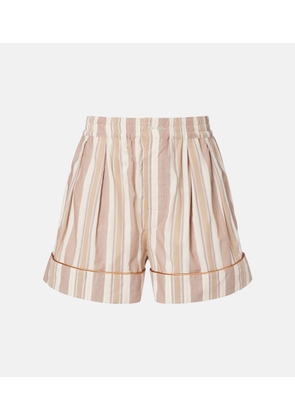 Saint Laurent Striped cotton shorts
