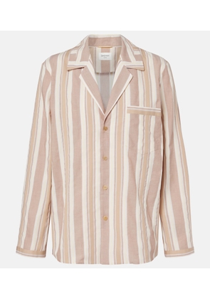 Saint Laurent Striped cotton pajama shirt