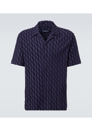 Frescobol Carioca Roberto cotton-blend terry cuban shirt