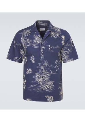 Moncler Printed cotton bowling shirt