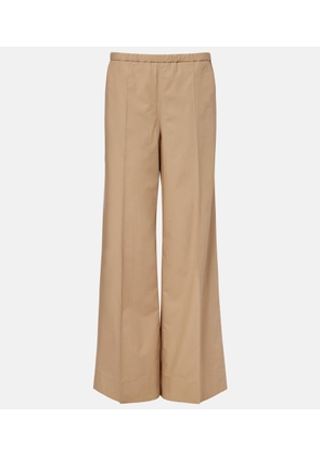 Moncler Cotton wide-leg pants
