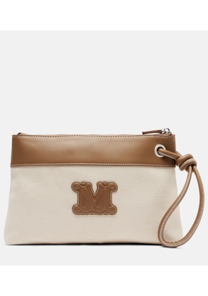 Max Mara Frisia Small canvas pouch