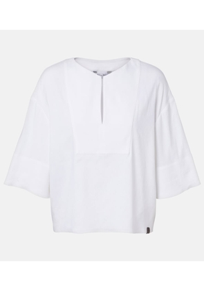 Max Mara Sospiro linen-blend top