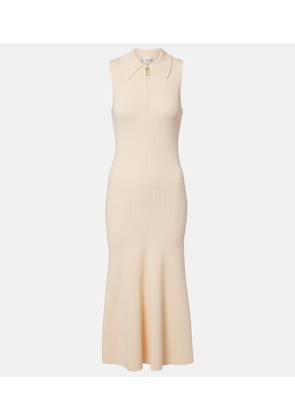 Victoria Beckham Mira ribbed-knit midi dress