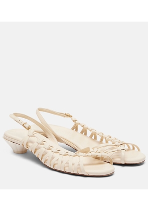 Chloe Estra braided leather slingback sandals