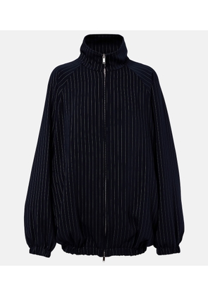 The Frankie Shop Baxter pinstripe oversized jacket