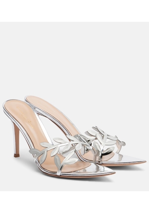 Gianvito Rossi Flavia metallic leather mules