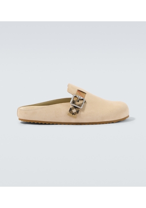 Burberry Urchin suede clogs