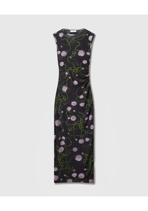 Stella McCartney - Mesh Twisted Floral Dress, , Size: XS