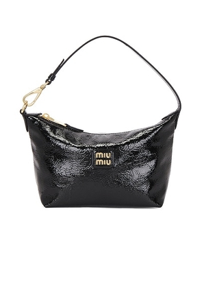 Miu Miu Naplak Contenitori Spirit Bag in Nero - Black. Size all.