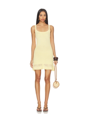 DEVON WINDSOR Willamina Dress in Lemon. Size L. Also in M, S, XL, XS.
