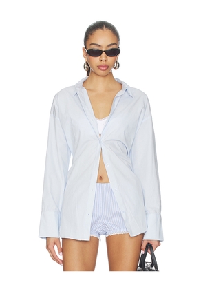 NIA Bea Shirt in Baby Blue. Size L. Also in M, S, XL, XS.