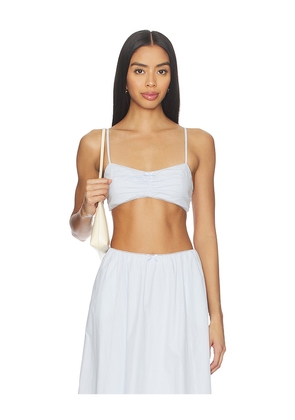 NIA Zed Bralette in Baby Blue. Size L. Also in M, S, XL, XS.