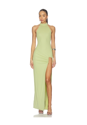 NBD Auralie Maxi Dress in Sage. Size L. Also in M, S, XL, XS, XXS.