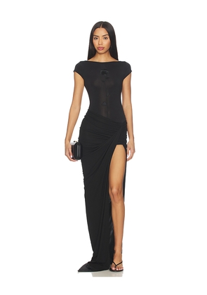 NBD Soleia Maxi Dress in Black. Size L. Also in M, S, XL, XS, XXS.