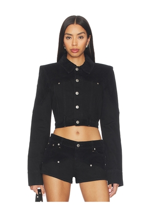 Ksubi Slim Trucker Jacket in Black. Size L. Also in M, S, XS.