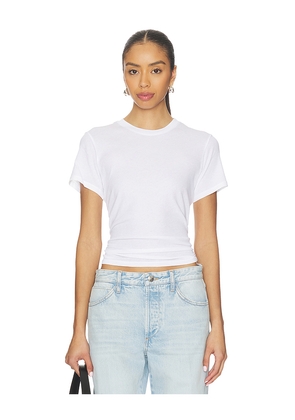 SPRWMN Baby Tee in White. Size L. Also in M, XS.