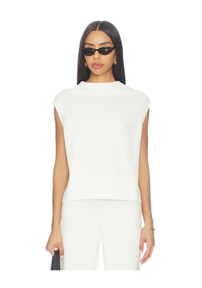 Ripley Rader Scuba Cowl Neck Top in White. Size L. Also in M, S, XS.