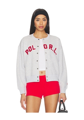 Polo Ralph Lauren Arctic Fleece Crew Jacket in Light Grey. Size M. Also in S, XL, XS, XXS.