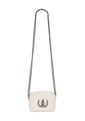 Understated Leather Lady Luck Camera Bag in White.